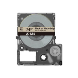 Epson Matte Beige Black 24mm LK-6JBJ, C53S672092