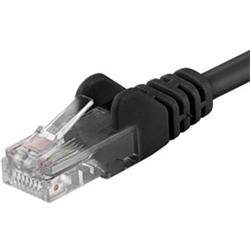 PremiumCord Patch kabel Cat5E UTP, délka 5m, černá