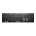 HP 725 - Klávesnice - více zařízení, dobíjecí, napájené pomocí SuperCapacitor - full size - bezdrátový - 2.4 GHz, Bluetooth - česká slovenská - nightfall black