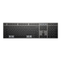 HP 725 - Klávesnice - více zařízení, dobíjecí, napájené pomocí SuperCapacitor - full size - bezdrátový - 2.4 GHz, Bluetooth - česká slovenská - nightfall black