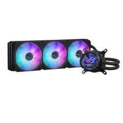 ASUS vodní chladič CPU AIO ROG STRIX LC III 360 ARGB LCD, 3x120mm, LCD Displej, LGA1851, AM5, černá