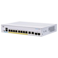 Cisco switch CBS250-8P-E-2G (8xGbE,2xGbE SFP combo,8xPoE+,60W,fanless) - REFRESH