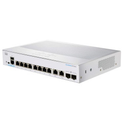 Cisco switch CBS250-8T-E-2G (8xGbE,2xGbE SFP combo,fanless) - REFRESH