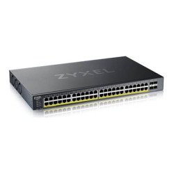 Zyxel XGS1935 Series XGS1935-52HP - Přepínač - spravováno - L3 Lite - inteligentní - 48 x 10 100 1000 (PoE) + 4 x 10 Gigabit SFP+ (uplink) - Lze montovat do rozvaděče - PoE+ (375 W) - pro Zyxel DAC10G-1M v2, DAC10G-3M v2, SFP10, SFP-1000, SFP-BX1310-10, SFP-BX1550, SFP-SX-D