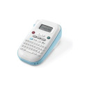 Brother P-Touch PT-N10 - Nástroj pro tvorbu vlastních obalů na disky - Č B - přímý termální - šířka 12 mm - 180 dpi - až 9 mm s - řezačka - náhled tisku, tisk 2 řádek, vertikální potisk - bílá, modrá