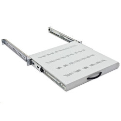 TRITON Police výsuvná 19", 1U 450mm, nosnost 30kg, černá