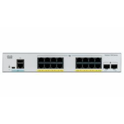 Catalyst C1000-16T-E-2G-L, 16x 10 100 1000 Ethernet ports, 2x 1G SFP uplinks with external PS