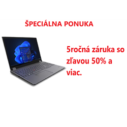 Lenovo ThinkPad P16 Gen 2 16" I7-14700HX 32 1 TB NVIDIA RTX 2000 Ada 8 GB Windows 11 Pro Černá - šedá