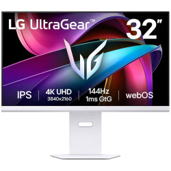 LG UltraGear 32G810SA-W LCD IPS 31,5" 3840 x 2160 1ms 400 nitů 1000:1 144Hz Repro Pivot USB-C Bílá