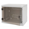 Triton 19\' rozvaděč jednodílný 12U 395mm vylamovací otvor pro ventilátor RAL7035