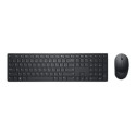 Dell Pro KM5221W - Klávesnice a sada myši - bezdrátový - 2.4 GHz - QWERTY - ukrajinská - černá