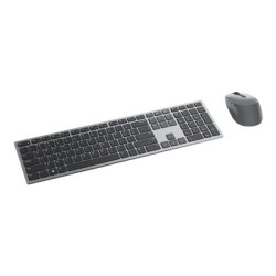 Dell Premier Wireless Keyboard and Mouse KM7321W - Klávesnice a sada myši - bezdrátový - 2.4 GHz, Bluetooth 5.0 - QWERTZ - česká slovenská - titanová šedá