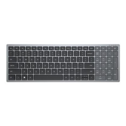 Dell Multi-Device KB740 - Klávesnice - kompaktní - bezdrátový - 2.4 GHz, Bluetooth 5.0 - QWERTY - US mezinárodní - titanová šedá - s 3 years Advanced Exchange Service