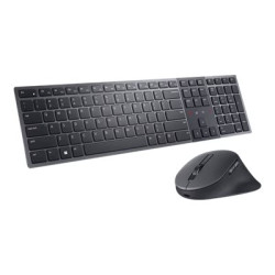 Dell Premier KM900 - Klávesnice a sada myši - spolupráce - podsvícená - bezdrátový - 2.4 GHz, Bluetooth 5.1 - QWERTY - US mezinárodní - grafit - s 3 years Advanced Exchange Service