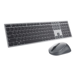 Dell Premier Multi-Device KM7321W - Klávesnice a sada myši - bezdrátový - 2.4 GHz, Bluetooth 5.0 - AZERTY - belgická - titanová šedá