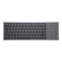 Dell Multi-Device KB740 - Klávesnice - kompaktní - bezdrátový - 2.4 GHz, Bluetooth 5.0 - QWERTZ - německá - titanová šedá - s 3 years Advanced Exchange Service