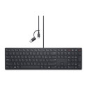 Dell Wired Collaboration Keyboard KB525C - Klávesnice - USB, USB-C - QWERTY - ukrajinská - černá