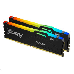 KINGSTON DIMM DDR5 64GB (Kit of 2) 5600MT s CL36 FURY Beast RGB EXPO