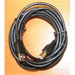 GEMBIRD Kabel CABLEXPERT USB A-B 4,5m 2.0 HQ Black, zlacené kontakty