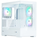 Zalman skříň P30 White V2 miniT 3x120mm fan ARGB USB 3.0 USB-C temperované sklo bílá