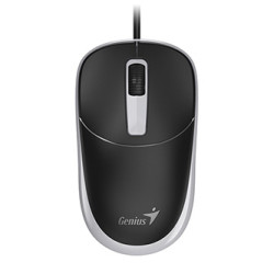 Myš drátová, Genius DX-123, černo-šedá, optická, 1200DPI