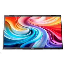 ACER LCD PD163Qbmiuux DUAL SCREEN 40cm (15.6") IPS LED, FHD 1920x1080@60Hz, 250cd m2, 170 170, 2x2W repro, Black