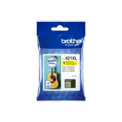 Brother LC421XLY - Vysoká výtěžnost - žlutá - originální - inkoustová cartridge - pro Brother DCP-J1140DW, DCP-J1800DW, MFC-J1010DW, MFC-J1012DW