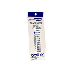 Brother ID2020 - 20 x 20 mm 12 štítky štítky pro razítka