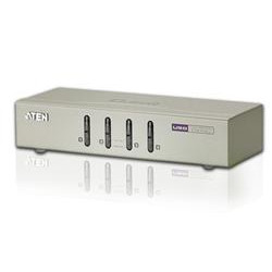 ATEN 4-port KVM USB, audio 2.1, včetně kabelů 