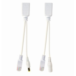 GEMBIRD UTP pasivní PoE adaptér, injector kit 0,15m