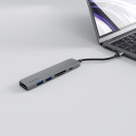 Epico 6v1 Alu Hub 8K s USB-C konektorem - šedá