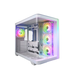FSP M580-WA Midi Tower Transpar. Bílá