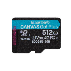 Kingston Canvas Go Plus A2 Micro SDXC 512GB UHS-I U3 Class 10