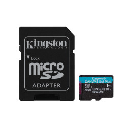Kingston Canvas Go Plus A2 Micro SDXC 1TB UHS-I U3 Class 10 + Adaptér