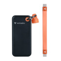 SSD Externí Verbatim Pocket SSD Black Orange, 32197, 2000GB, černý, M.2, obsahuje USB C kabel a pytlík, 1000 MB s-R, USB-C, 1000 M