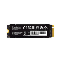 SSD Interní Verbatim Vi7000G M.2, 49369, 4000GB, černý, 7400 MB s-R, NVMe, 6700 MB s-W