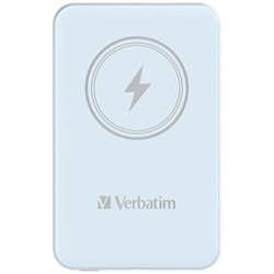 Verbatim, power banka s bezdrátovým nabíjením, 5V, nabíjení telefonu, 32242, 5 000mAh, magnetické připevnění, modrá