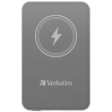 Verbatim, power banka s bezdrátovým nabíjením, 5V, nabíjení telefonu, 32244, 5 000mAh, magnetické připevnění, šedá