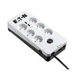 EATON Protection Box 6 USB Tel@ FR, přepěťová ochrana, 6 výstupů, zatížení 10A, tel., 2x USB port