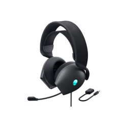 Alienware Gaming Headset AW520H - Náhlavní souprava - plná velikost - kabelové - USB, 3.5 mm jack - Dark Side of the Moon