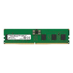 Micron - DDR5 - modul - 16 GB - DIMM 288-pin - 6400 MHz PC5-51200 - CL52 - 1.1 V - registrovaná - ECC - zelená