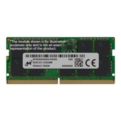 Micron - DDR5 - modul - 32 GB - SO-DIMM 262 pinů - 3200 MHz PC5-51200 - CL52 - 1.1 V - nastaveno na taktování - ECC - zelená