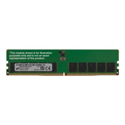 Micron - DDR5 - modul - 32 GB - DIMM 288-pin - 3200 MHz PC5-51200 - CL52 - 1.1 V - nastaveno na taktování - ECC - zelená
