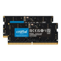 Crucial - DDR5 - sada - 24 GB: 2 x 12 GB - SO-DIMM 262 pinů - 5600 MHz PC5-44800 - CL46 - 1.1 V - on-die ECC