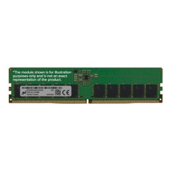 Micron - DDR5 - modul - 16 GB - DIMM 288-pin - 3200 MHz PC5-51200 - CL52 - hodinový nepředzpracovaný - ECC
