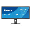 iiyama ProLite XCB3494WQSU-B1 - LED monitor - zakřivená - 34" - 3440 x 1440 UWQHD @ 120 Hz - VA - 350 cd m2 - 3000:1 - 0.4 ms - HDMI, DisplayPort, USB-C - reproduktory - matná čerň