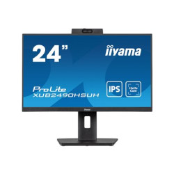 iiyama ProLite XUB2490HSUH-B2 - LED monitor - 24" (23.8" zobrazitelný) - 1920 x 1080 Full HD (1080p) @ 100 Hz - IPS - 250 cd m2 - 1300:1 - 4 ms - HDMI, DisplayPort - reproduktory - matná, černá