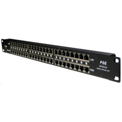 POE injektor pasivní - 24x 100 Mb s, stíněný panel