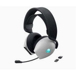 Alienware Tri-Mode Wireless Gaming Headset - AW725H (Lunar Light)