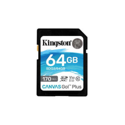 KINGSTON 64GB SDXC Canvas Go Plus Gen4 200MB s C10 UHS-I U3 V30